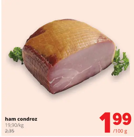 Promotie: Ham condroz