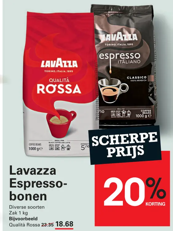 Aanbieding: Lavazza Espressobonen