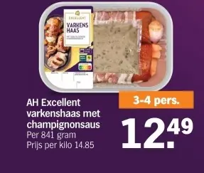 Aanbieding: Varkenshaas met champignonsaus