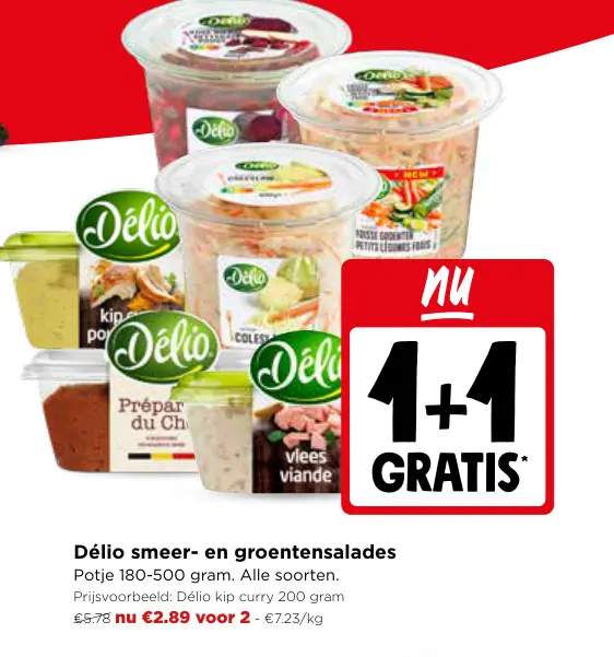 Promotie: Délio smeer- en groentensalades