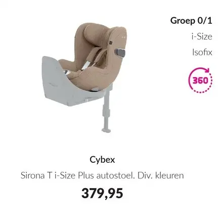 Aanbieding: Sirona T i-Size Plus autostoel