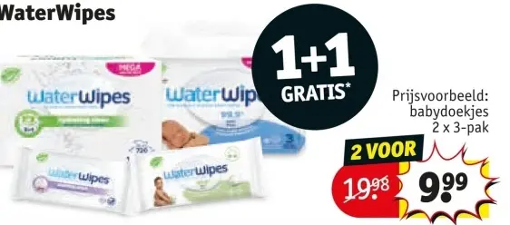 Aanbieding: WaterWipes babydoekjes