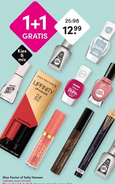 Aanbieding: Max Factor of Sally Hansen Gehele assortiment