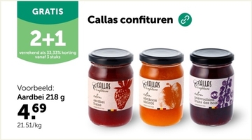 Aanbieding: Callas confituren Aardbei