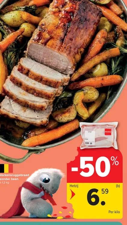 Promotie: Varkensruggebraad