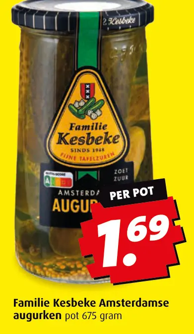 Aanbieding: Familie Kesbeke Amsterdamse augurken