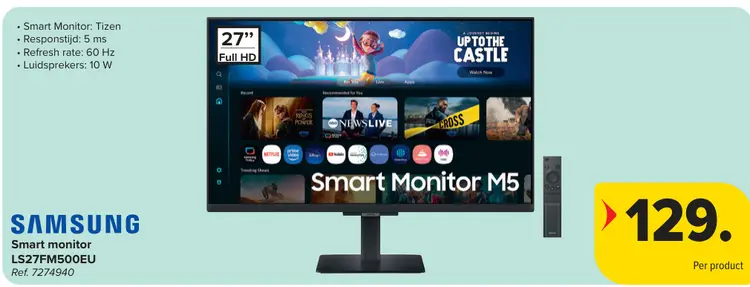 Promotie: Smart monitor LS27FM500EU