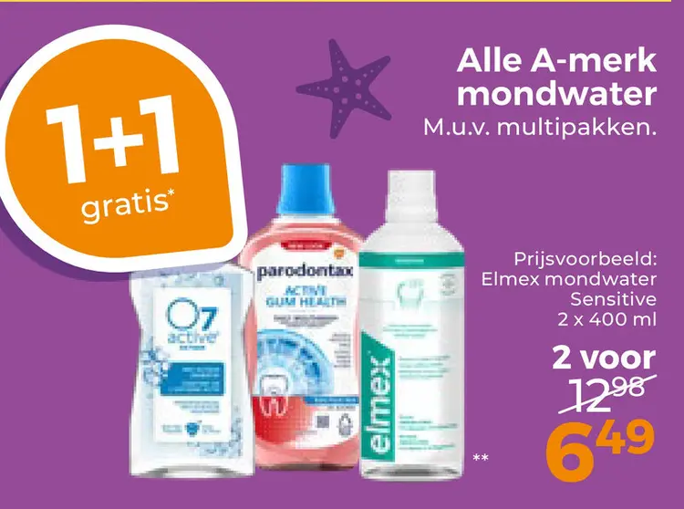 Aanbieding: A-merk Mondwater