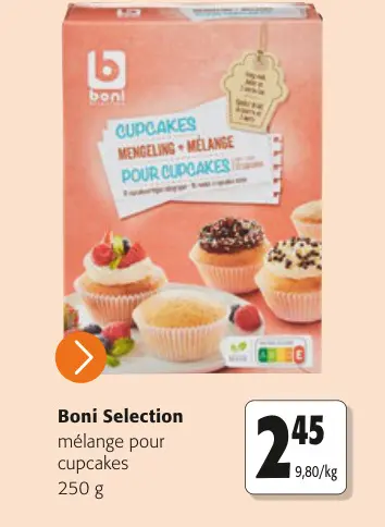 Offre: Boni Selection mélange pour cupcakes