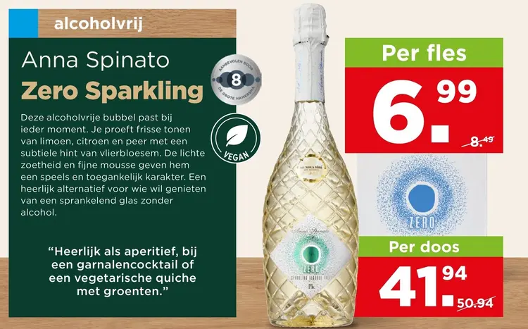 Aanbieding: Anna Spinato Zero Sparkling