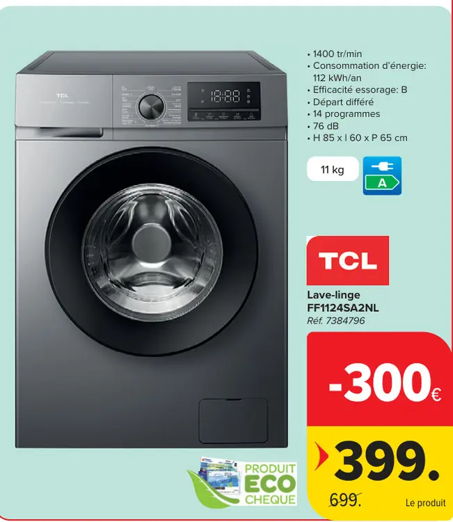 Offre: Lave-linge FF1124SA2NL