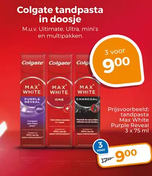 Aanbieding: Colgate tandpasta in doosje