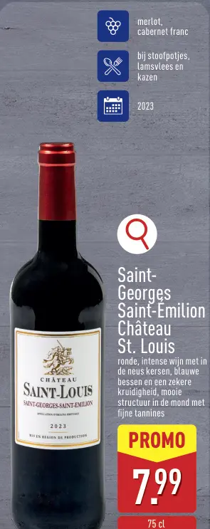Promotie: Saint-Georges Saint-Emilion Château St. Louis