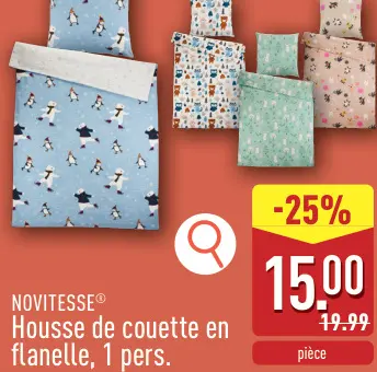 Offre: Housse de couette en flanelle