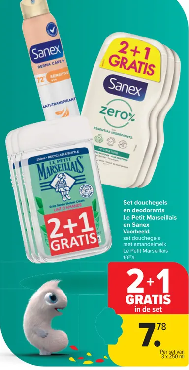 Aanbieding: Set douchegels en deodorants