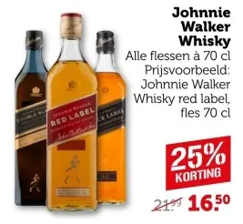Aanbieding: Johnnie Walker Whisky