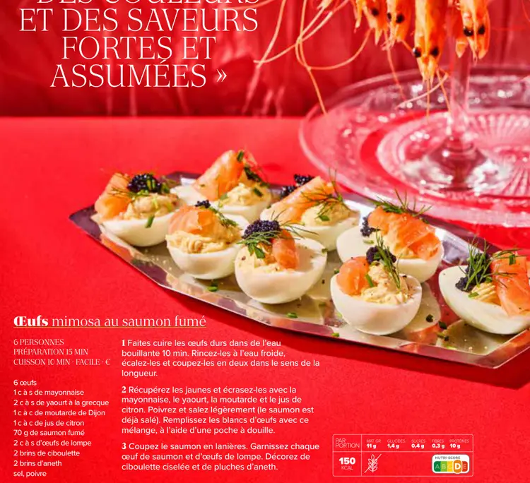 Offre: Œufs mimosa au saumon fumé