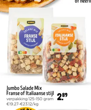 Aanbieding: Jumbo Salade Mix Franse of Italiaanse stijl