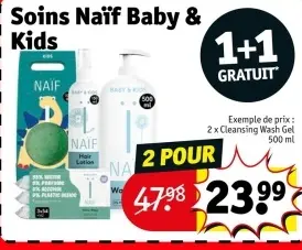 Offre: Soins Naïf Baby & Kids