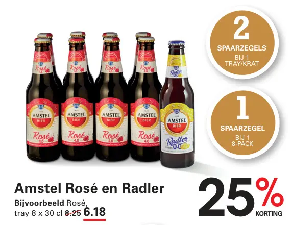 Aanbieding: Amstel Rosé en Radler