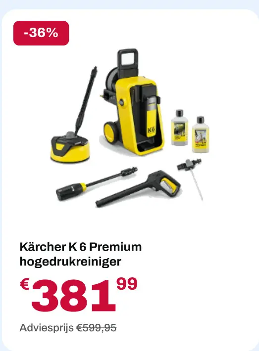 Promotie: K 6 Premium hogedrukreiniger
