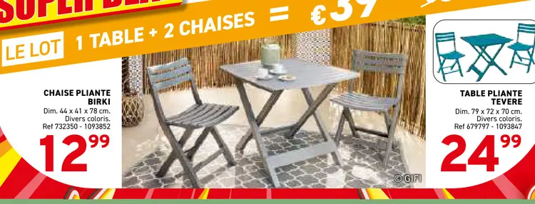 Offre: Chaise pliante birki