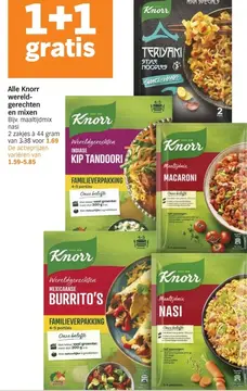 Aanbieding: Alle Knorr wereld-gerechten en mixen