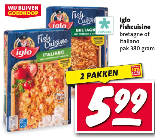 Aanbieding: Fishcuisine bretagne of italiano