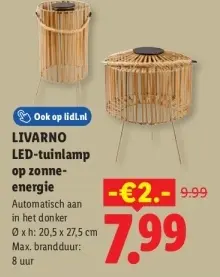 Aanbieding: LED-tuinlamp op zonne-energie
