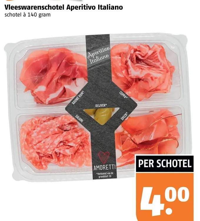 Aanbieding: Vleeswarenschotel Aperitivo Italiano