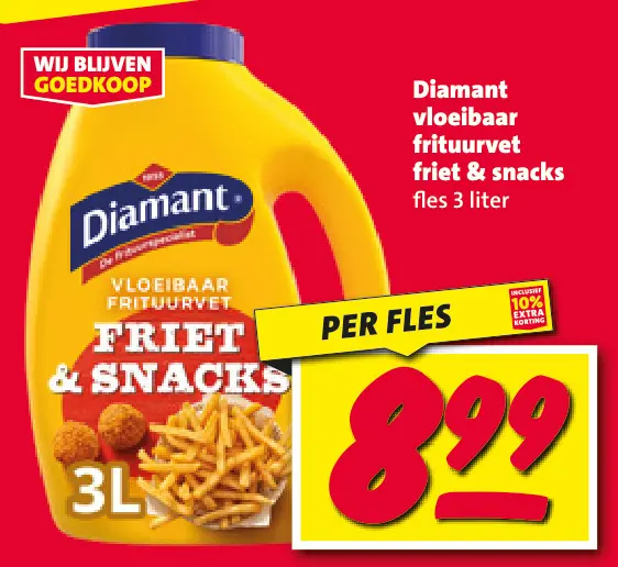 Aanbieding: vloeibaar frituurvet friet & snacks
