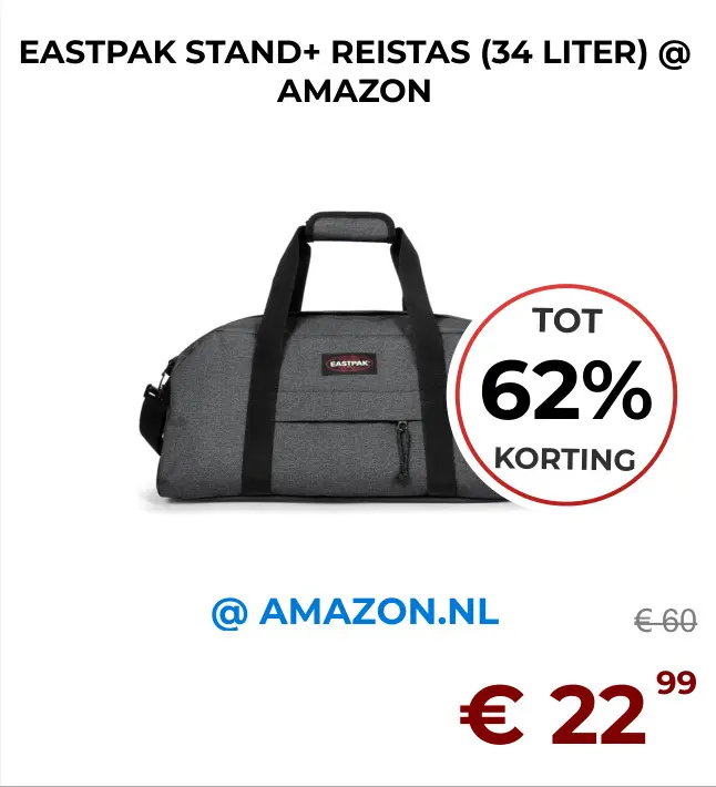 Aanbieding: Eastpak stand+ reistas