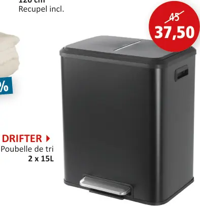 Offre: DRIFTER Poubelle de tri