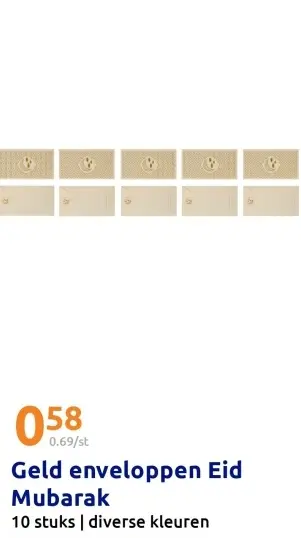 Aanbieding: Geld enveloppen Eid Mubarak