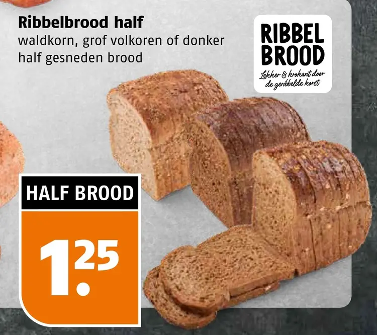 Aanbieding: Ribbelbrood half
