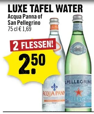 Aanbieding: Luxe Tafel Water