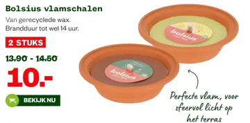 Aanbieding: Bolsius vlamschalen