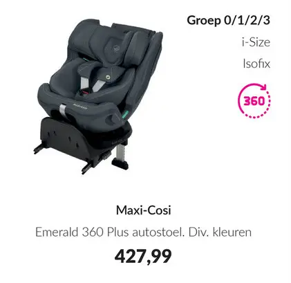 Aanbieding: Emerald 360 Plus autostoel