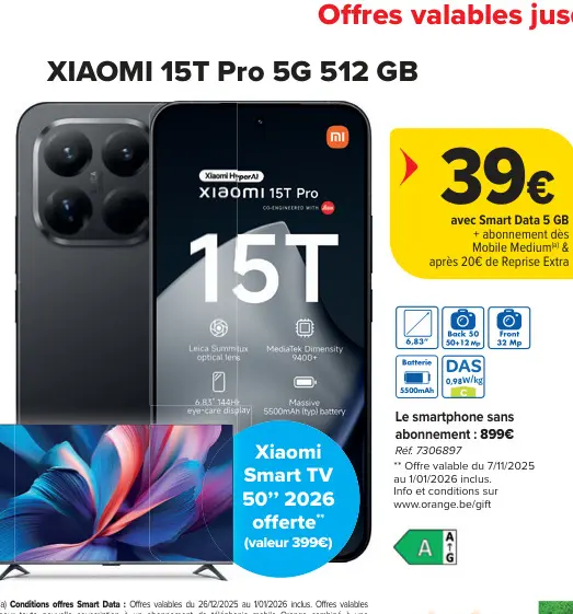 Offre: XIAOMI 15T Pro 5G 512 GB