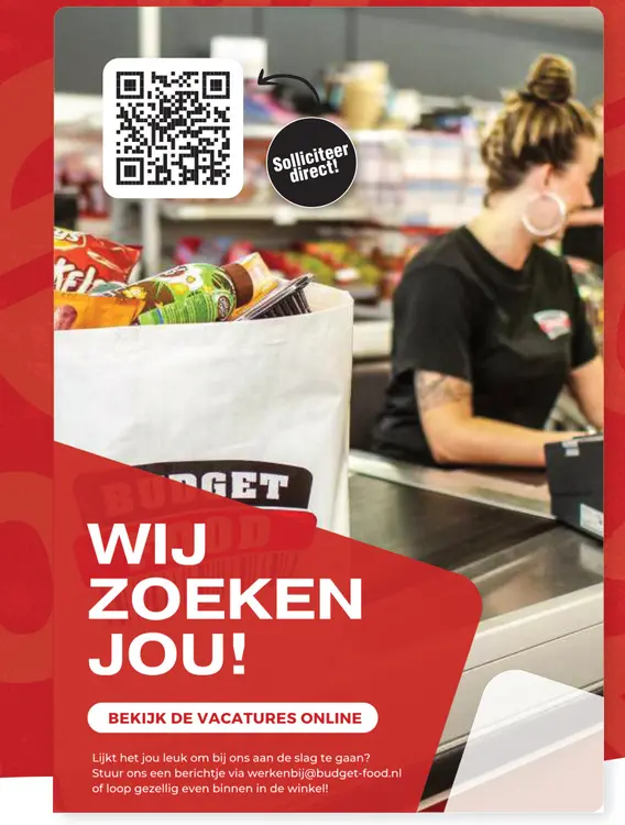 Aanbieding: Wij zoeken jou!