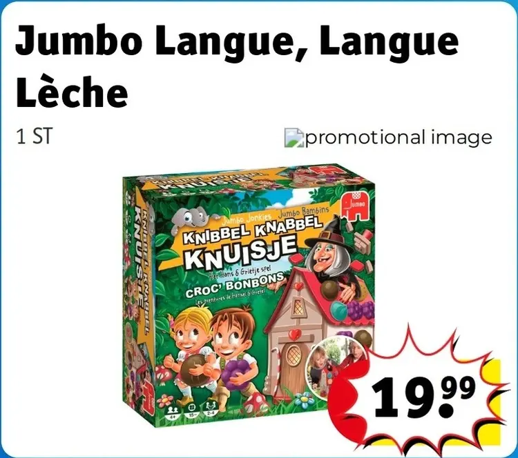 Offre: Jumbo Langue, Langue Lèche