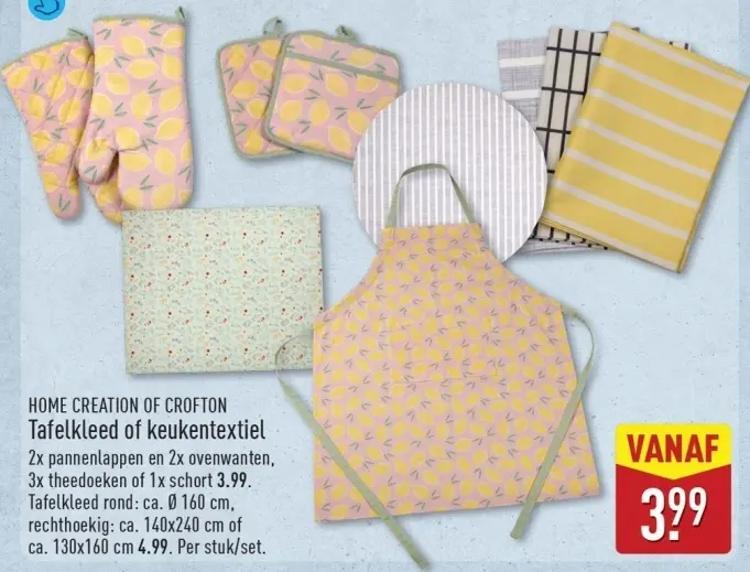Aanbieding: Tafelkleed of keukentextiel