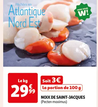 Offre: NOIX DE SAINT-JACQUES