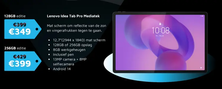 Aanbieding: Idea Tab Pro Mediatek