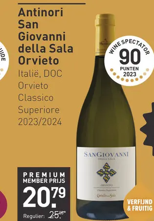 Aanbieding: Antinori San Giovanni della Sala Orvieto 75CL