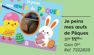 Offre: Je peins mes oeufs de Pâques