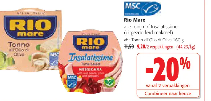 Promotie: Alle tonijn of Insalatissime 