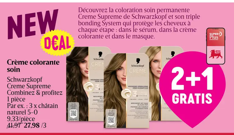Offre: Crème colorante soin