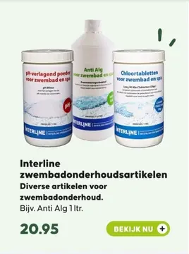 Aanbieding: Interline zwembadonderhoudsartikelen
