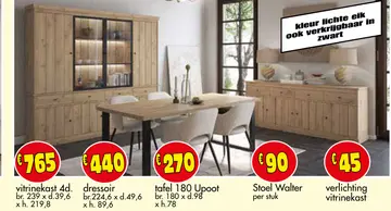 Aanbieding: vitrinekast 4d